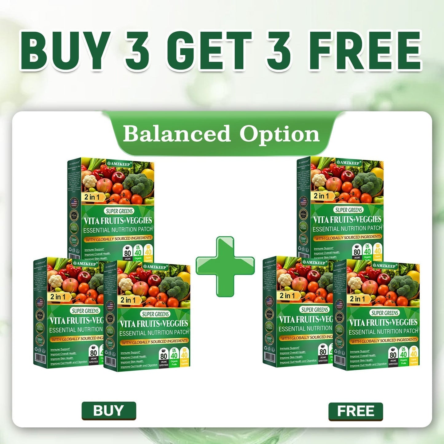 ๐จ๐ด๐๐ฒ๐ฌ๐ฌ๐ทยฎ Vita Fruit & Veggie Essential Nutrition Patch