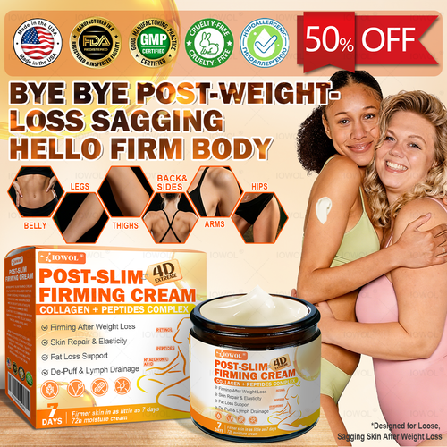𝐈𝐎𝐖𝐎𝐋® 𝐏𝐨𝐬𝐭-𝐒𝐥𝐢𝐦 𝐅𝐢𝐫𝐦𝐢𝐧𝐠 𝐂𝐫𝐞𝐚𝐦 𝐰𝐢𝐭𝐡 𝐆𝐇𝐊-𝐂𝐮, 𝐀𝐫𝐠𝐢𝐫𝐞𝐥𝐢𝐧𝐞 & 𝐌𝐚𝐭𝐫𝐢𝐱𝐲𝐥 𝟑𝟎𝟎𝟎, 𝐜𝐨𝐥𝐥𝐚𝐠𝐞𝐧 𝐩𝐞𝐩𝐭𝐢𝐝𝐞𝐬 𝐚𝐧𝐝 𝐬𝐤𝐢𝐧-𝐟𝐢𝐫𝐦𝐢𝐧𝐠 𝐚𝐜𝐭𝐢𝐯𝐞𝐬 𝐭𝐨 𝐭𝐚𝐫𝐠𝐞𝐭 𝐥𝐨𝐨𝐬𝐞, 𝐬𝐚𝐠𝐠𝐢𝐧𝐠 𝐬𝐤𝐢𝐧 𝐚𝐟𝐭𝐞𝐫 𝐰𝐞𝐢𝐠𝐡𝐭 𝐥𝐨𝐬𝐬.