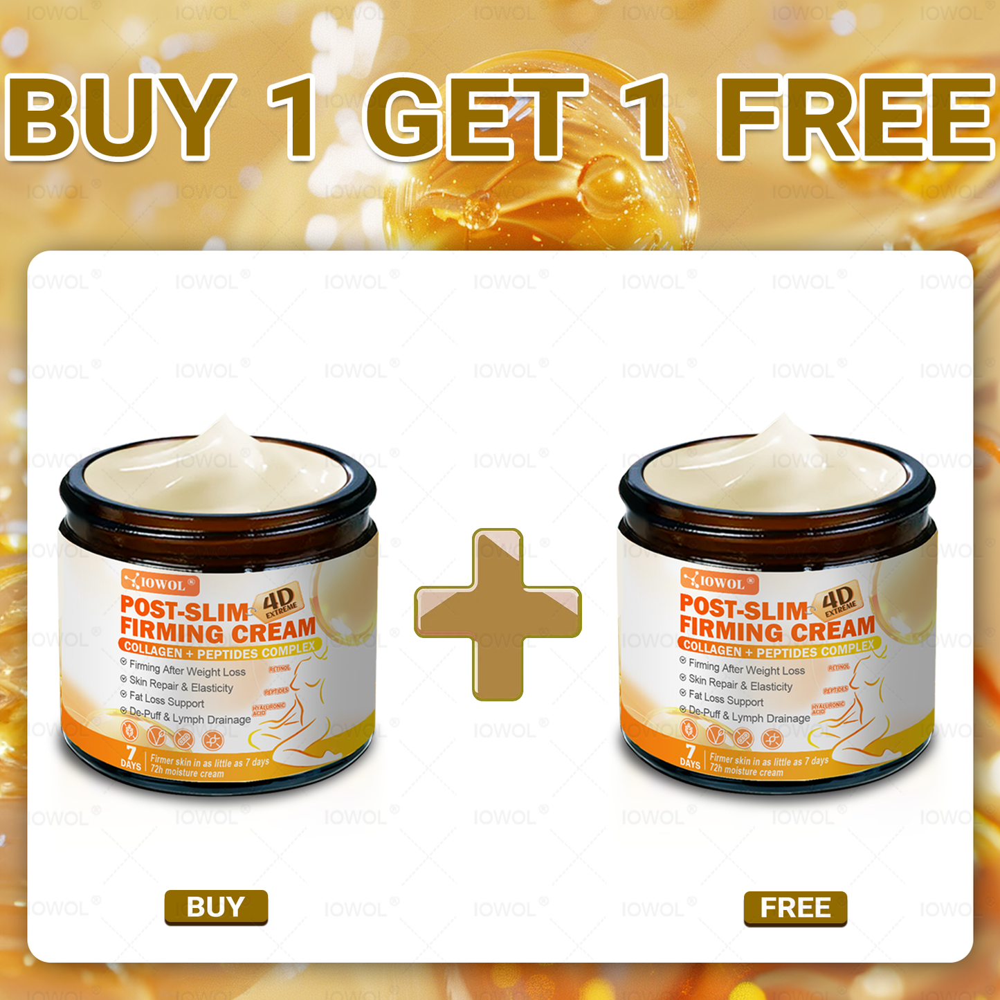 𝐈𝐎𝐖𝐎𝐋® 𝐏𝐨𝐬𝐭-𝐒𝐥𝐢𝐦 𝐅𝐢𝐫𝐦𝐢𝐧𝐠 𝐂𝐫𝐞𝐚𝐦 𝐰𝐢𝐭𝐡 𝐆𝐇𝐊-𝐂𝐮, 𝐀𝐫𝐠𝐢𝐫𝐞𝐥𝐢𝐧𝐞 & 𝐌𝐚𝐭𝐫𝐢𝐱𝐲𝐥 𝟑𝟎𝟎𝟎, 𝐜𝐨𝐥𝐥𝐚𝐠𝐞𝐧 𝐩𝐞𝐩𝐭𝐢𝐝𝐞𝐬 𝐚𝐧𝐝 𝐬𝐤𝐢𝐧-𝐟𝐢𝐫𝐦𝐢𝐧𝐠 𝐚𝐜𝐭𝐢𝐯𝐞𝐬 𝐭𝐨 𝐭𝐚𝐫𝐠𝐞𝐭 𝐥𝐨𝐨𝐬𝐞, 𝐬𝐚𝐠𝐠𝐢𝐧𝐠 𝐬𝐤𝐢𝐧 𝐚𝐟𝐭𝐞𝐫 𝐰𝐞𝐢𝐠𝐡𝐭 𝐥𝐨𝐬𝐬.