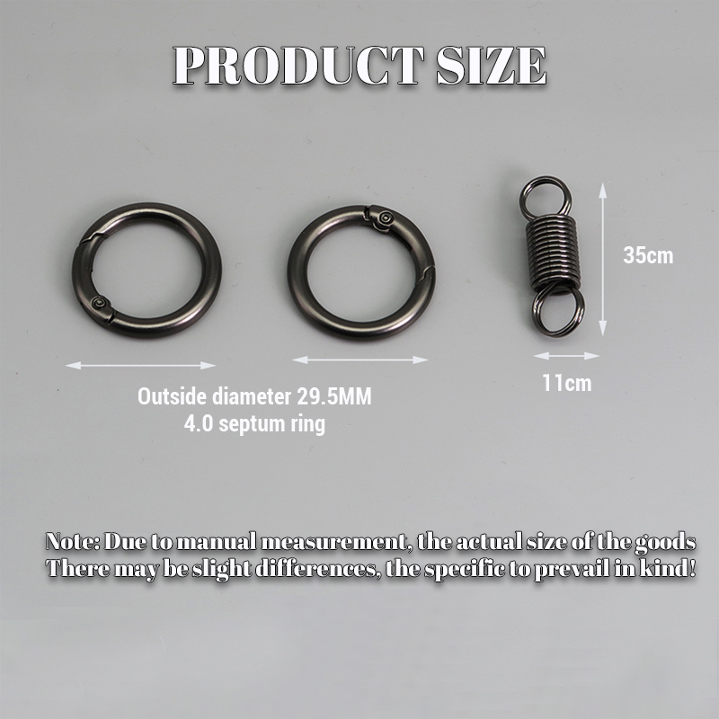 202 4Last Day Promotion  - 49% off)Nordic Retro Spring Double Ring Keychain