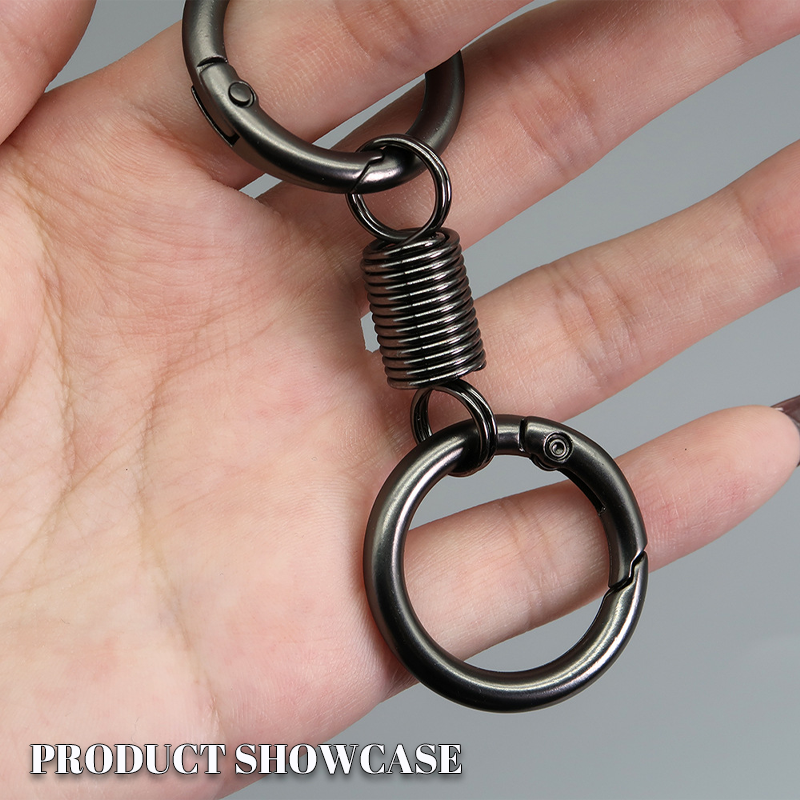 202 4Last Day Promotion  - 49% off)Nordic Retro Spring Double Ring Keychain